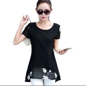 2 for $15 Women Short Sleeve Chiffon Shirt